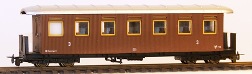 Ferro Train 701-207 - Austrian BBÖ Cah/s 707 MzB 1908-7 windows,wood
